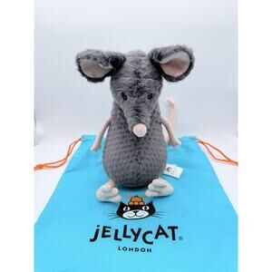 Jellycat Lachlan Sad Rat Plush Authentic NWT With Dust Bag